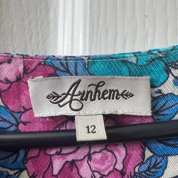 Arnhem Floral Maxi Dress in Teal & Pink - Picture 2 of 4